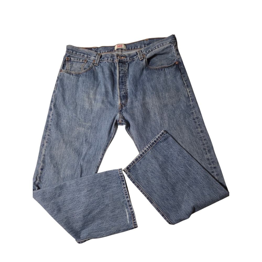 Levi's 501 Men's Straight Button Fly 100% Cotton Jeans 40x30 Medium Wash